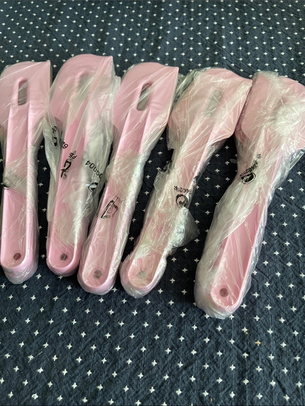 Tupperware Pink paddle Spatula Set